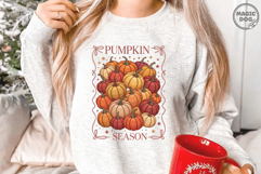 Retro Pumpkin Season Bow|Fall Pumpkins|Autumn Boho Pumpkins Product Image 3