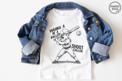 Wanna Be a Baller Shot Caller|Baseball Player|Baseball Girls Product Image 3