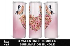 Valentines Day Tumbler PNG Bundle | Valentine Sublimation Product Image 3