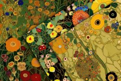 Klimt Flowers Digital Papers - Seamless Patterns Product Image 3