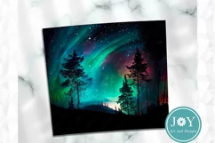 NORTHERN LIGHTS 20oz SKINNY TUMBLER SUBLIMATION DESIGN Product Image 3