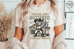 You&#039;ve Just Buttered Your Last Biscuit|Vintage Cowboy Cat Product Image 3