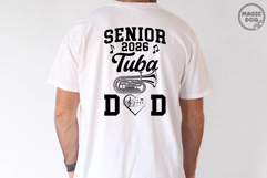 Senior 2026 Tuba Dad|Marching Band Senior|Band Dad SVG Product Image 3