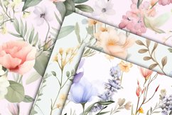 Spring Florals Digital Papers - Seamless Patterns Product Image 3