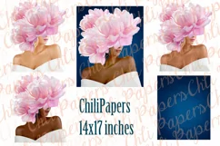 Black girl clipart,Girl illustrations,African American girl Product Image 7