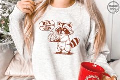 Hey You Dropped This Vintage Raccoon|Funny Brain Sarcastic Product Image 2