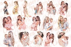 Mothers Day clipart,Mother and kids clipart,Mother and baby Product Image 3