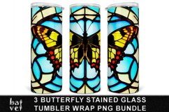 Stained Glass Tumbler Bundle | Butterfly Tumbler PNG Bundle Product Image 3