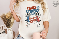 Stars Stripes and Women’s Rights|Feminist 4th of July SVG Product Image 3