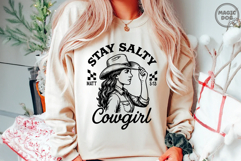 Stay Salty Cowgirl Christian Western Cowgirl Bible Verse SVG Product Image 3