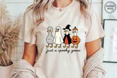 Just a Spooky Goose|Halloween Goose|Spooky Season Goose SVG Product Image 3