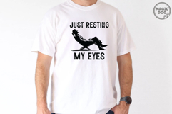 Just Resting My Eyes|Vintage Dad|Funny Lazy Day Quote SVG Product Image 3