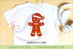 Gingerbread shape silhouette Christmas laser cut Product Image 3