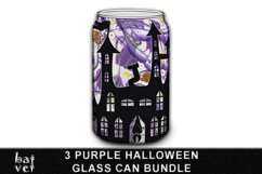 Purple Halloween Glass Wrap Sublimation | Can Glass Bundle Product Image 2