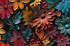 Leather Flowers Digital Papers - Seamless Patterns Product Image 5