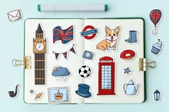 28 LONDON & GREAT BRITAIN stickers and doodles Product Image 3