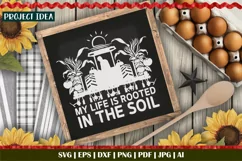 My life is rooted in the soil T | Farming | Tractor | Tomato Product Image 3