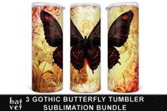 Gothic Butterfly Tumbler PNG Bundle | Fantasy Boho Design Product Image 3