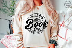 Antisocial Book Club Go Away I&#039;m Reading|Introverted Reader Product Image 3