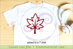 Fall shape two layer laser cut outs SVG file d1 Product Image 3