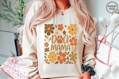 Abstract Boho Dog mama Floral|Dog Mom|Dog Lover|Mom Life SVG Product Image 3