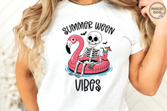 Summerween Vibes|Summerween Skeleton|Skeleton Vacation SVG Product Image 3
