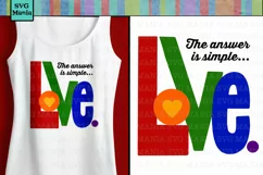 Rainbow SVG File for Cricut, Pride Quote SVG, Love Quote SVG Product Image 1