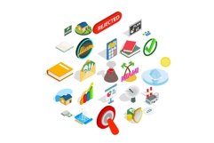 Signifier icons set, isometric style Product Image 1