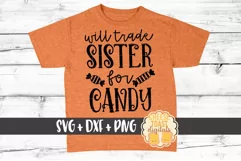 Will Trade Sister For Candy - Halloween SVG PNG DXF Files Product Image 1