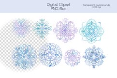 Snowflakes Clipart - PNG Files Product Image 3