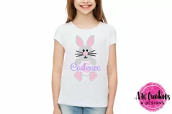 Monogram Bunny - SVG, DXF, EPS Cut File Product Image 2