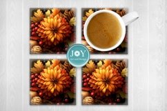 FALL MUG SUBLIMATION DESIGN, COFFEE MUG WRAP Product Image 4