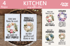 Floral Kitchen Towel Sublimation Bundle Product Image 5