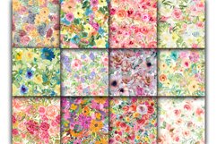 Spring Floral Digital Papers - Seamless Patterns Product Image 4