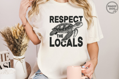 Respect The Locals Sea Turtle|Respect The Ocean Summer SVG Product Image 3