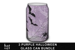 Purple Halloween Glass Wrap Sublimation | Can Glass Bundle Product Image 4