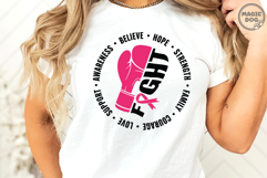 Fight Cancer Breast Cancer Boxing Gloves Pink Ribbon Product Image 4