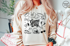 Football Doodles|Touchdown Season|Football Coquette Game Day Product Image 4
