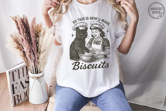 So This Is How You Make Biscuits|Vintage Cat Biscuits PNG Product Image 4