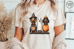 Halloweenie Dachshund Ghost|Halloween Ghost And Witch Weenie Product Image 4