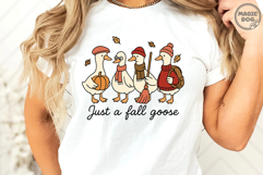 Fall Goose SVG|Cozy Season Fall Gooses|Retro Autumn Goose Product Image 4