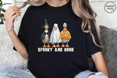 Spooky and Honk|Honk Or Treat Goose Halloween Ghost PNG Product Image 4