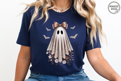 Cute Lace Ghost PNG|Halloween Boo Lace Bow|Coquette Ghost Product Image 4