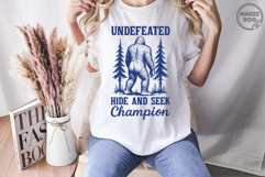 Undefeated Hide And Seek Bigfoot|Funny Bigfoot Meme SVG Product Image 4