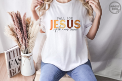 Fall For Jesus He Never Leaves, Pumpkin Fall,Thanksgiving Product Image 4