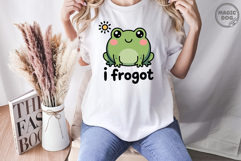 Cute Frog Pun I Frogot SVG|Funny Frog|Frog Lover Product Image 5