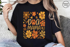 Abstract Boho Dog mama Floral|Dog Mom|Dog Lover|Mom Life SVG Product Image 4