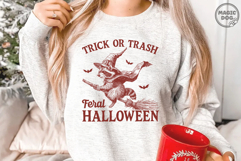 Trick or Trash Feral Halloween Raccoon| Spooky Witch Racoon Product Image 5