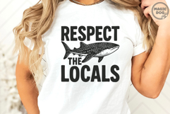 Respect The Locals Whale Shark|Respect the Ocean Summer SVG Product Image 4