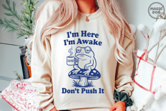 Sleepy Grumpy Frog Meme|Funny Quote Office Humor|Coffee Love Product Image 4